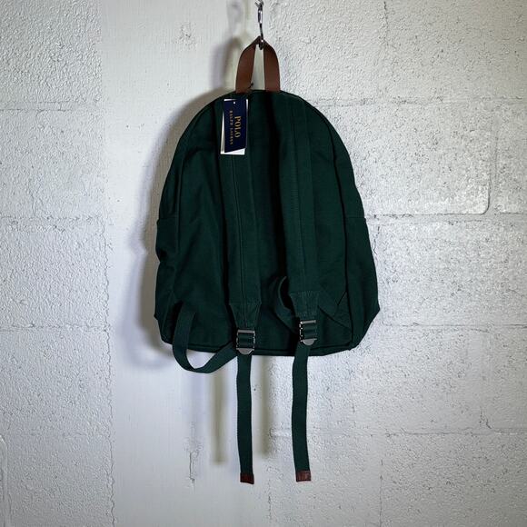 Polo Ralph Lauren Men's Polo Bear Canvas Backpack - Green $225 - Picture 6 of 10